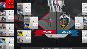 NBA Playoff Bracket (screenshot courtesy of NBA 2K18)