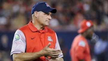 Sep 24, 2016; Tucson, AZ, USA; Arizona Wildcats head coach Rich Rodriguez walks on the field before the game against the Washington Huskies at Arizona Stadium. Mandatory Credit: Casey Sapio-USA TODAY Sports