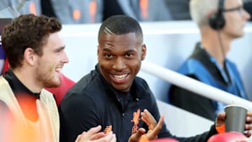 LIVERPOOL, ENGLAND - AUGUST 23: Daniel Sturridge of Liverpool is seen prior to the UEFA Champions League Qualifying Play-Offs round second leg match between Liverpool FC and 1899 Hoffenheim at Anfield on August 23, 2017 in Liverpool, United Kingdom. (Photo by Mark Robinson/Getty Images)