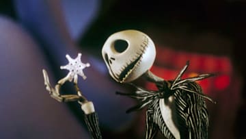TIM BURTONÕS THE NIGHTMARE BEFORE CHRISTMAS Ð HalloweentownÕs bored Pumpkin King, Jack Skellington, attempts to take over the festive Christmas season for a change of pace. Against the advice of Sally, the lonely rag doll who has secret feelings for him, Jack enlists three trick-or-treaters Ð Lock, Shock, and Barrel Ð to help him kidnap Santa Claus. But even when Jack realizes his mistake, heÕll have to contend with the evil Oogie Boogie before he can turn things around and restore the holidayÕs cheer. ÒTim BurtonÕs The Nightmare Before ChristmasÓ airs on Freeform's 25 Days of Christmas. (DISNEY ENTERPRISES, INC./ABC)JACK SKELLINGTON (CHRIS SARANDON)