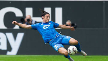 DUESSELDORF, GERMANY - SEPTEMBER 15: Nico Schulz of Hoffenheim of controls the ball during the Bundesliga match between Fortuna Duesseldorf and TSG 1899 Hoffenheim at Esprit-Arena on September 15, 2018 in Duesseldorf, Germany. (Photo by TF-Images/TF-Images via Getty Images)