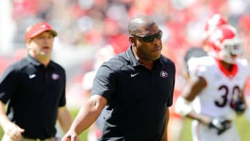 Apr 16, 2016; Athens, GA, USA; Georgia Bulldogs defensive coordinator Mel Tucker coaches before the spring game at Sanford Stadium. Mandatory Credit: Brett Davis-USA TODAY Sports