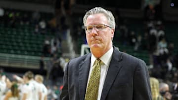 Jan 14, 2016; East Lansing, MI, USA; Iowa Hawkeyes head coach Fran McCaffery walk off the court after a game against the Michigan State Spartans at Jack Breslin Student Events Center. Mandatory Credit: Mike Carter-USA TODAY Sports