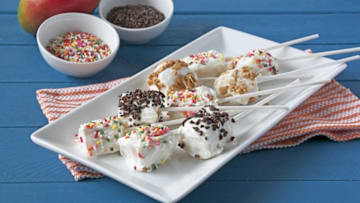 Frozen Yogurt Dipped Mangoes, photo provided by the Mango Board
