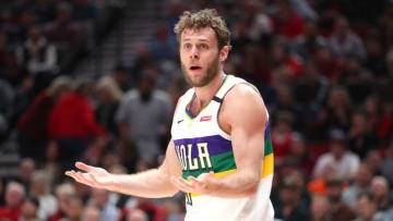 Nicolo Melli #20 of the New Orleans Pelicans. (Photo by Abbie Parr/Getty Images)