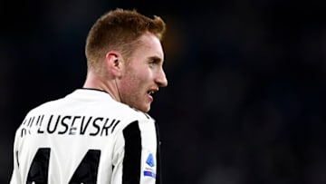 ALLIANZ STADIUM, TURIN, ITALY - 2021/12/05: Dejan Kulusevski of Juventus FC looks on during the Serie A football match between Juventus FC and Genoa CFC. Juventus FC won 2-0 over Genoa CFC. (Photo by Nicolò Campo/LightRocket via Getty Images)
