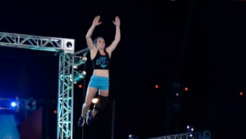 AMERICAN NINJA WARRIOR -- "Las Vegas Finals Night 2" Episode 1014 -- Pictured: Brittany Hanks -- (Photo By: David Becker/NBC/NBCU Photo Bank via Getty Images)