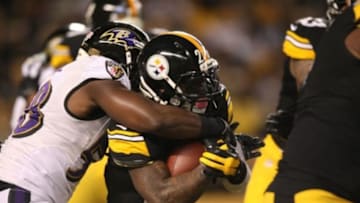 Ben Roethlisberger hit Le'Veon Bell for a five-yard touchdown to tie the Pittsburgh Steelers' game with the rival Baltimore Ravens at 7 on Sunday Night Football Mandatory Credit: Jason Bridge-USA TODAY Sports