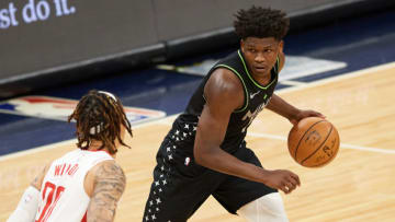 Anthony Edwards of the Minnesota Timberwolves. (Photo by Hannah Foslien/Getty Images)
