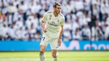 MADRID, SPAIN - APRIL 6: Gareth Bale of Real Madrid during the La Liga Santander match between Real Madrid v Eibar at the Santiago Bernabeu on April 6, 2019 in Madrid Spain (Photo by David S. Bustamante/Soccrates/Getty Images)