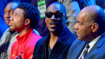 Jan 23, 2016; Los Angeles, CA, USA; Television and movie actor Eddie Murphy attends the WBC welterweight boxing title fight between Danny Garcia and Robert Guerrero at Staples Center. Mandatory Credit: Jayne Kamin-Oncea-USA TODAY Sports