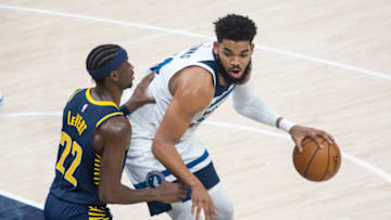 Minnesota Timberwolves' star Karl-Anthony Towns. Mandatory Credit: Trevor Ruszkowski-USA TODAY Sports