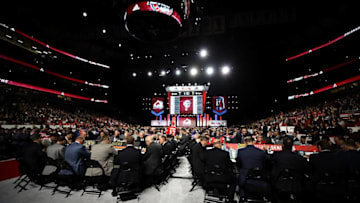 CHICAGO, IL - JUNE 24: A general view of the floor during the 2017 NHL Draft at the United Center on June 24, 2017 in Chicago, Illinois. (Photo by Jonathan Daniel/Getty Images)