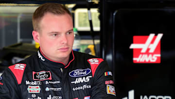 JOLIET, ILLINOIS - JUNE 28: Cole Custer, driver of the #00 Haas Automation Ford, stands in the garage area during practice for the NASCAR Xfinity Series Camping World 300 at Chicagoland Speedway on June 28, 2019 in Joliet, Illinois. (Photo by Jared C. Tilton/Getty Images)