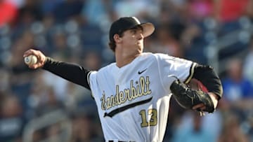 OMAHA, NE - JUNE 24 Pitcher Walker Buehler (Photo by Peter Aiken/Getty Images)
