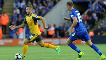 LEICESTER, ENGLAND - AUGUST 20: Jack Wilshere of Arsenal during the Premier League match between Leicester City and Arsenal at The King Power Stadium on August 20, 2016 in Leicester, England. (Photo by David Price/Arsenal FC via Getty Images)