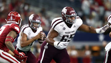 Dan Moore Jr., Texas A&M Football (Photo by Ronald Martinez/Getty Images)