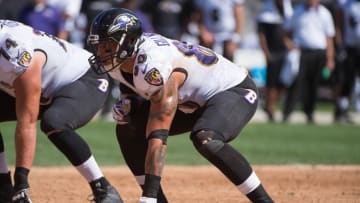 September 20, 2015; Oakland, CA, USA; Baltimore Ravens tight end Crockett Gillmore (80) during the first quarter against the Oakland Raiders at O.co Coliseum. The Raiders defeated the Ravens 37-33. Mandatory Credit: Kyle Terada-USA TODAY Sports