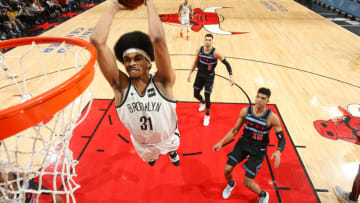 Brooklyn Nets Jarrett Allen. Mandatory Copyright Notice: Copyright 2019 NBAE (Photo by Gary Dineen/NBAE via Getty Images)
