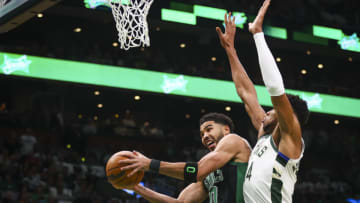 Jayson Tatum #0 of the Boston Celtics (Photo by Adam Glanzman/Getty Images)