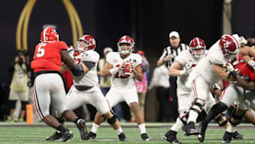 ATLANTA, GA - JANUARY 08: Quarterback Tua Tagovailoa
