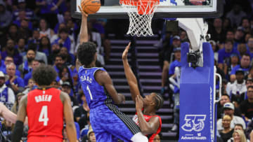 Jonathan Isaac helped bring energy to the Orlando Magic throughout the season opener. Mandatory Credit: Mike Watters-USA TODAY Sports