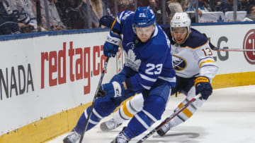 TORONTO, ON - MARCH 26: Travis Dermott
