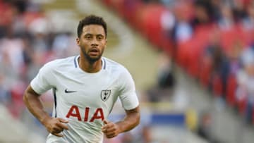 LONDON, ENGLAND - AUGUST 05: Mousa Dembele of Tottenham in action during the pre-season match between Tottenham Hotspur and Juventus at Wembley Stadium on August 5, 2017 in London, England. (Photo by Michael Regan/Getty Images)