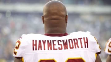 Football: Rear view of Washington Redskins Albert Haynesworth (92) during preseason game vs New York Jets. East Rutherford, NJ 8/27/2010 CREDIT: Heinz Kluetmeier (Photo by Heinz Kluetmeier /Sports Illustrated/Getty Images) (Set Number: X84648 TK1 R4 F12 )