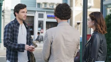 PRETTY LITTLE LIARS - "PlAytime" - After Noel Kahn's abrupt death, the Liars try putting their lives back together again in "Playtime," the first of the final ten episodes of Freeform's hit original series "Pretty Little Liars," airing TUESDAY, APRIL 18 (8:00 - 9:02 p.m. EDT). Fans can catch up on where the Liars left off with an all-day marathon of season seven starting at 11:00 a.m. EDT and running up to the one-hour spring premiere at 8:00 p.m. EDT. (Freeform/Eric McCandless)IAN HARDING, LUCY HALE