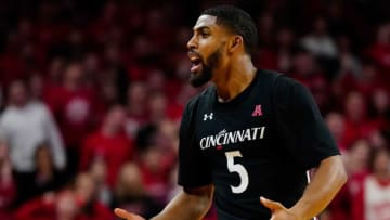 Cincinnati Bearcats guard David DeJulius reacts to call against Xavier Musketeers at Fifth Third Arena. The Enquirer.