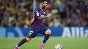 Lionel Messi of FC Barcelona during the LaLiga Santander match between FC Barcelona and Villarreal CF at the Camp Nou stadium on September 24, 2019 in Barcelona, Spain(Photo by ANP Sport via Getty Images)