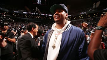 Former OKC Thunder player Carmelo Anthony (Photo by Issac Baldizon/NBAE via Getty Images)