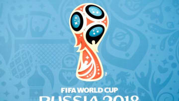 MOSCOW, RUSSIA - JUNE 17: A logo of FIFA World Cup, Russia 2018 is seen in Moscow, Russia on June 17, 2018. (Photo by Sebnem Coskun/Anadolu Agency/Getty Images)