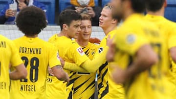Borussia Dortmund go up against Hoffenheim on Saturday (Photo by DANIEL ROLAND/AFP via Getty Images)