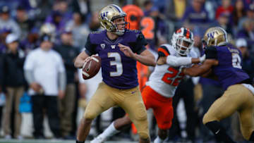 SEATTLE, WA - OCTOBER 22: Quarterback Jake Browning