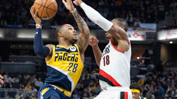 Indiana Pacers guard Keifer Sykes (28) . Credit: Trevor Ruszkowski-USA TODAY Sports