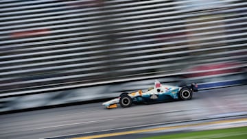 FORT WORTH, TX - JUNE 08: Gabby Chaves, driver of the #88 Harding Group Chevrolet, drives during practice for the Verizon IndyCar Series DXC Technology 600 at Texas Motor Speedway on June 8, 2018 in Fort Worth, Texas. (Photo by Jared C. Tilton/Getty Images)