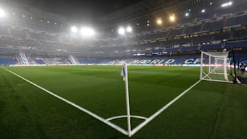 MADRID, SPAIN - NOVEMBER 26: General view inside the stadium prior to the UEFA Champions League group A match between Real Madrid and Paris Saint-Germain at Bernabeu on November 26, 2019 in Madrid, Spain. (Photo by Angel Martinez/Getty Images)