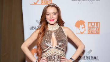 NEW YORK, NEW YORK - OCTOBER 25: Lindsay Lohan attends the 2019 Ali Forney Center Gala at Cipriani Wall Street on October 25, 2019 in New York City. (Photo by Santiago Felipe/Getty Images)