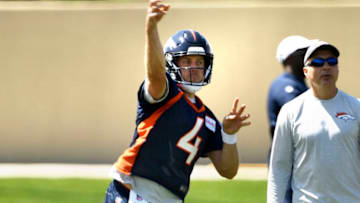 ENGLEWOOD, CO - MAY 22: Denver Broncos quarterback Case Keenum (4) on the first day of Broncos OTA's at the UCHealth Training Center in Englewood. May 22, 2018 Englewood, Colorado. (Photo by Joe Amon/The Denver Post via Getty Images)