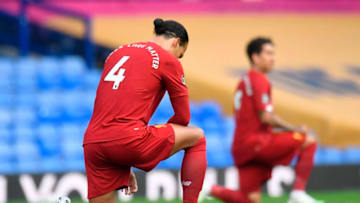 Liverpool's defender Virgil van Dijk (Photo by PETER POWELL/POOL/AFP via Getty Images)