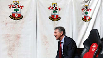 SOUTHAMPTON, ENGLAND - MAY 21: Claude Puel, Manager of Southampton looks on prior to the Premier League match between Southampton and Stoke City at St Mary's Stadium on May 21, 2017 in Southampton, England. (Photo by Steve Bardens/Getty Images)