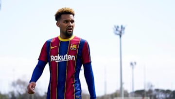 Konrad De La Fuente of FC Barcelona B. (Photo by Pedro Salado/Quality Sport Images/Getty Images)