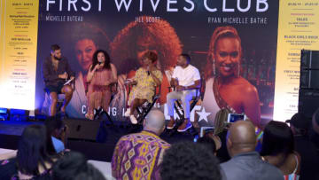 NEW ORLEANS, LOUISIANA - JULY 06: Sarunas Jackson, Michelle Buteau, Ryan Michelle Bathe and RonReaco Lee speak onstage at BET Essence Festival Weekend – House Of BET- First Wives Club Screening With Ryan Michelle Bathe, Michelle Buteau And RonReaco Lee at Il Mercato on July 06, 2019 in New Orleans, Louisiana. (Photo by Ryan Theriot/Getty Images for BET Essence Festival Weekend)