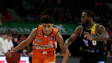 Killian Hayes (#3) of Ratiopharm Ulm drives. (Photo by Harry Langer/DeFodi Images via Getty Images)