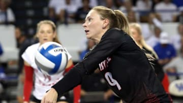 Louisville’s Claire Chaussee hits the ball against Kentucky.Sept. 14, 2022Louisvillevskentucky 17