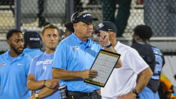 Former Auburn football head coach Gus Malzahn's UCF Knights scored 70 points to improve to 5-1 on the season on October 13 against Temple Mandatory Credit: Mike Watters-USA TODAY Sports