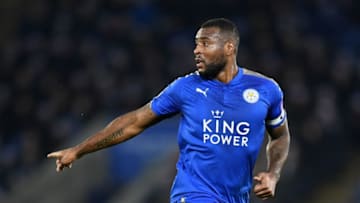 LEICESTER, ENGLAND - DECEMBER 23: Wes Morgan of Leicester City in action during the Premier League match between Leicester City and Manchester United at The King Power Stadium on December 23, 2017 in Leicester, England. (Photo by Michael Regan/Getty Images)