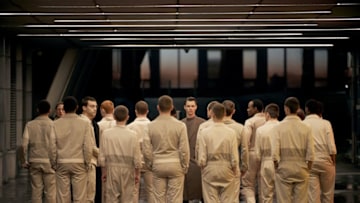 BRAVE NEW WORLD -- "Monogamy and Futility: Part Two" Episode 108 -- Pictured: Harry Lloyd as Bernard Marx -- (Photo by: Steve Schofield/Peacock)